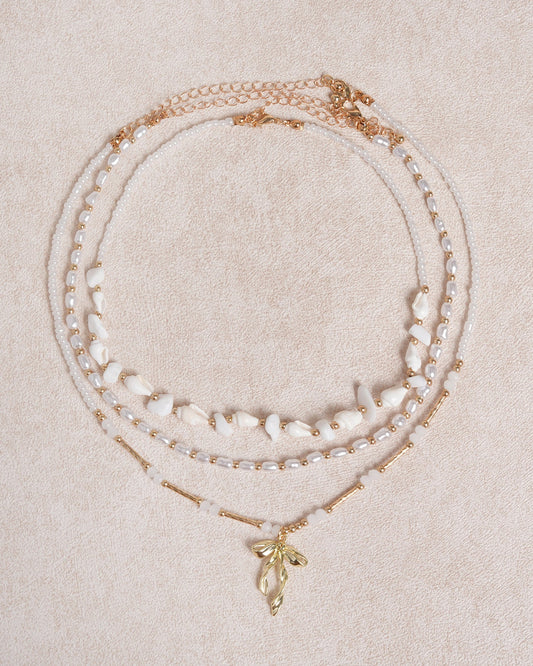 Pearl Beaded Clavicle Necklace